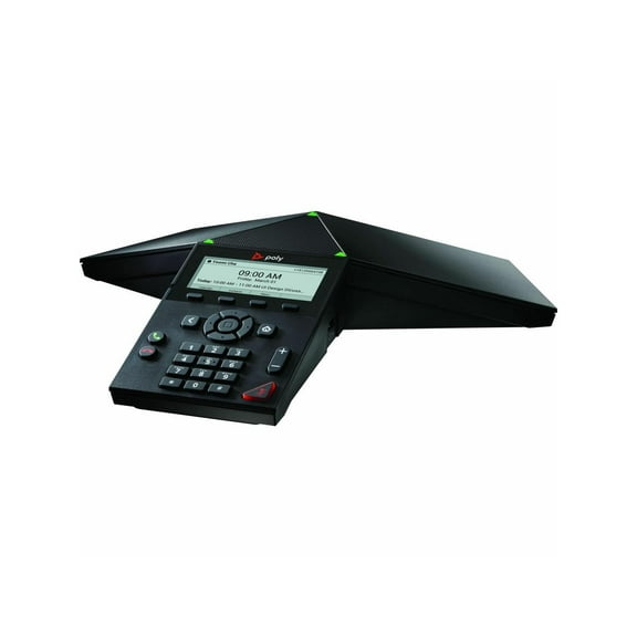 Poly Trio 8300 IP Conference Station - Corded - Wi-Fi, Bluetooth - Black - VoIP - 1 x Network (RJ-45) - PoE Ports