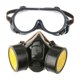 thumbnail image 1 of Mascarilla de seguridad, Mascarilla completa, Mascarilla antigás, Mascarilla completa reutilizable con filtro Protección respiratoria para esmerilado con 2 filtros de polvo, vapores, partículas, pulido, soldadura Kuyhfg Bienvenido a Kuyhfg, 1 of 5