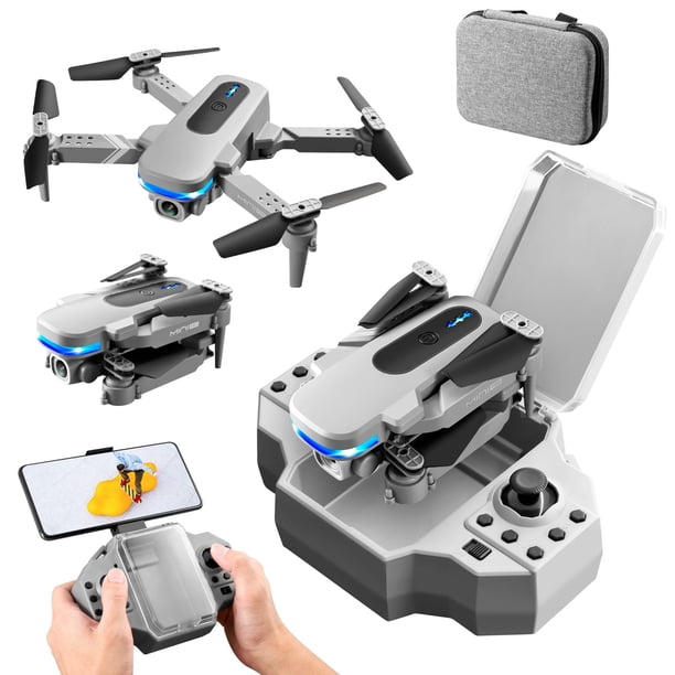 Pisexur Electrónica para Hombres Drone con Cámara Daul 4K HD FPV Juguetes de Control Remoto Regalos para Niños Niñas con Retención de Altitud Modo Sin Cabeza Ajuste de Velocidad de Inicio Electrónica