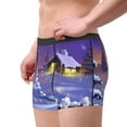 thumbnail image 4 of Kll Christmas Igloo Men'S Cotton Boxer Briefs Underwear-X-Large, 4 of 9