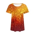 thumbnail image 4 of Youyipin Women's Clothing Summer Tops Glitter Glam Sequin Top Loose Sleeves Sparkly Shimmer Party Bridesmaid Sequined Tunic Top Spring Tops For Women, 4 of 6