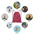 thumbnail image 6 of Balery Pink Glitter Pattern Drawstring Backpack Bag Sport Gym Sackpack Cinch Bags Pattern Drawstring Backpack Bag Sport Gym Sackpack Cinch Bags -Medium, 6 of 6