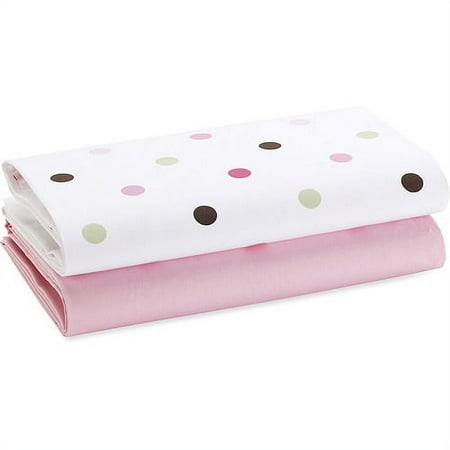 Child of Mine - Set of 2 Crib Sheets, Pink