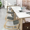 thumbnail image 3 of Gymax Ergonomic Kneeling Chair Rocking Stool Upright Posture Office Furniture Grey, 3 of 10