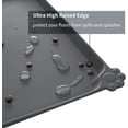 thumbnail image 3 of Waterproof Pet Feeding Mat with High Raised Edges, Heavier and Thicker Placemats for Cat Dog Water Bowl with BPA Free, Dogs Cats Food Mats for Messy Drinkers to Prevent Spill and Protect Floors, 3 of 4