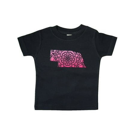 

Inktastic Nebraska Silhouette Mandala Gift Baby Boy or Baby Girl T-Shirt