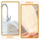 thumbnail image 3 of OUNONA 3Ud Esponja Loofah Natural Para Limpieza De Cocina Absorbente Y Fácil De Usar Beige, 3 of 8