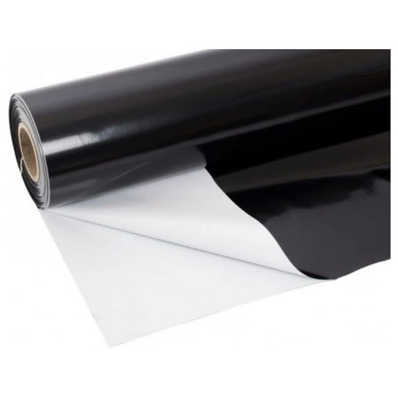 Vapor Barrier Supply - Black/White Plastic Sheeting - 20 mil - Dura Smooth, Thick Plastic Sheeting, Drop Cloth, Vapor Barrier Covering for Crawl Space, Low Density Polyethylene (12' x 10'), VBSDS20