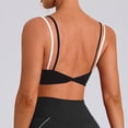 thumbnail image 4 of Sujetáneos Deportivos Acolchados para Mujeres Color-Bloqueado de Alta Resistencia Amortiguador de Choques Elástico Respirable Entrenamiento Gimnasio Yoga Uso Diario, 4 of 5