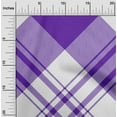 thumbnail image 2 of oneOone Cotton Poplin Purple Fabric Tartan Quilting Supplies Print Sewing Fabric By The Yard 56 Inch Wide, 2 of 4