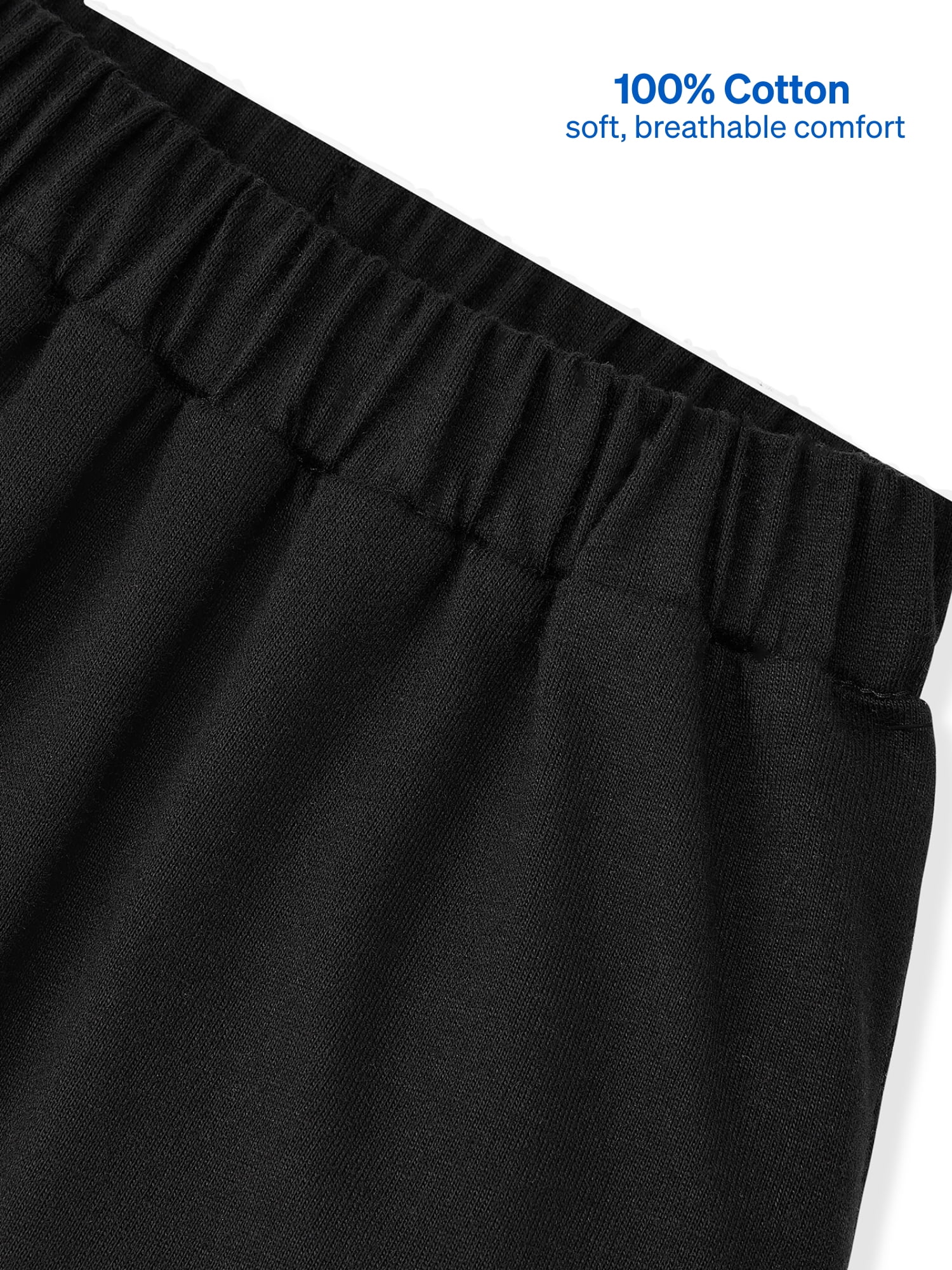 Garanimals Newborn & Baby Girl 100% Cotton Jogger Pants, Sizes 0–24M, Single or 4-Pack