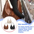 thumbnail image 4 of Qarigey Bolso de hombro de PU para mujer, para citas, escuela, oficina, compras, Picnic, viaje, almacenamiento de teléfono móvil, bolso de Bolsas de mensajero y de hombro Marrón Qarigey AP012115-03, 4 of 6