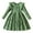 w93# Green128, variant on Wuxian Girls Elegant Ribbed Knit Dress Ruffled Long Sleeve A-Line Casual Winter Warm Dress Party Comfortable Soft Stretch Clothing Fall Dress,Green,3-4 Years