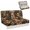 Highland Cow Sunflower Floral, variant on POLERO Forest Cabin Landscape, Jackknife Sofa Cover Elastic Furniture Protector, 2 Piece Set for Travel Trips and Pet Protection, Suitable for Jackknife Sofa Bed