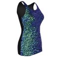 thumbnail image 7 of PrettyGuide Women Shimmer Glam Sequin Embellished Sparkle Tank Top Vest Tops Symphony green, Medium, 7 of 7
