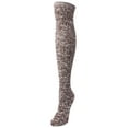 thumbnail image 4 of MeMoi Overcast Marled Rib Over the Knee Socks - Womens - Female, One Size, Fig, 4 of 4