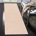 thumbnail image 2 of Home Queen Solid Beige Color Custom Size Runner Area Rugs Off White - 3' x 14', 2 of 2