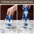 thumbnail image 4 of 6 Pcs Funny Kitchen Towels,Indigo Tie Dye Snowflake Microfiber Dish Towels,Kitchen Tea Towels,Kitchen Towel Set (18" X 26"), 4 of 7
