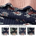 thumbnail image 5 of Mainstays 100% Cotton Matelassé Quilt, Full/Queen, Reversible, Navy Floral, 5 of 8