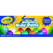 Crayola Washable Kids Paint Set of 10 Bottles (2 fl oz/59ml)
