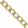thumbnail image 2 of 14K Solid Yellow Gold 4.3mm Curb Link Chain Necklace, 2 of 4