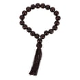 thumbnail image 1 of Pulsera de cuentas de oración de madera natural para hombre, cuentas de meditación budista de madera de gran tamaño, decoración interior de coche, 1 of 7