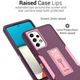 thumbnail image 4 of CoverON For Samsung Galaxy A53 5G Case, Military Grade Heavy Duty Full Body Phone Kickstand Cover, Violet Purple, 4 of 8