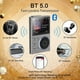 thumbnail image 3 of Reproductor de MP3 HiFi Bluetooth 5.0 Reproductor de Audio Sin Pérdida Reproductor de Música Digital Reproductor de Audio Portátil Tarjeta 16G Incorporada Gris, 3 of 8