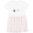 thumbnail image 3 of Inktastic Cute Flying Bumble Bee Girls Toddler Dress, 3 of 5