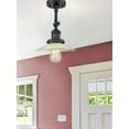 thumbnail image 7 of Innovations Lighting 201F-BK-G1 Halophane 1 Light 9" Wide Convertible Semi-Flush Ceiling, 7 of 7