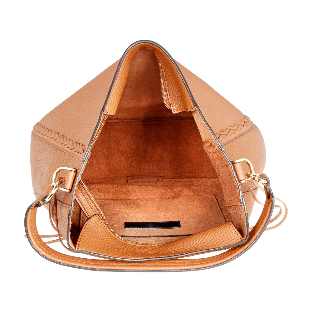 Rebecca Minkoff Unlined Ladies Large Almond Leather Hobo Handbag