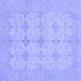 thumbnail image 1 of Ahgly Company Indoor Square Abstract Blue Modern Area Rugs, 3' Square, 1 of 4