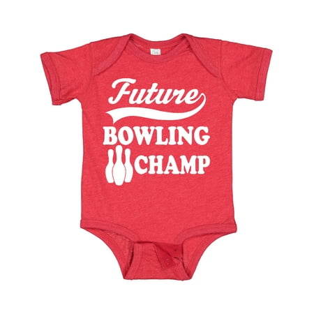

Inktastic Future Bowling Champ Childs Bowler Gift Baby Boy or Baby Girl Bodysuit