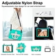 thumbnail image 5 of Case for iPad 9th/8th/7th Generation 10.2 inch Case with Shoulder Strap, Shockproof Handle Kickstand, Mini Green, 5 of 7