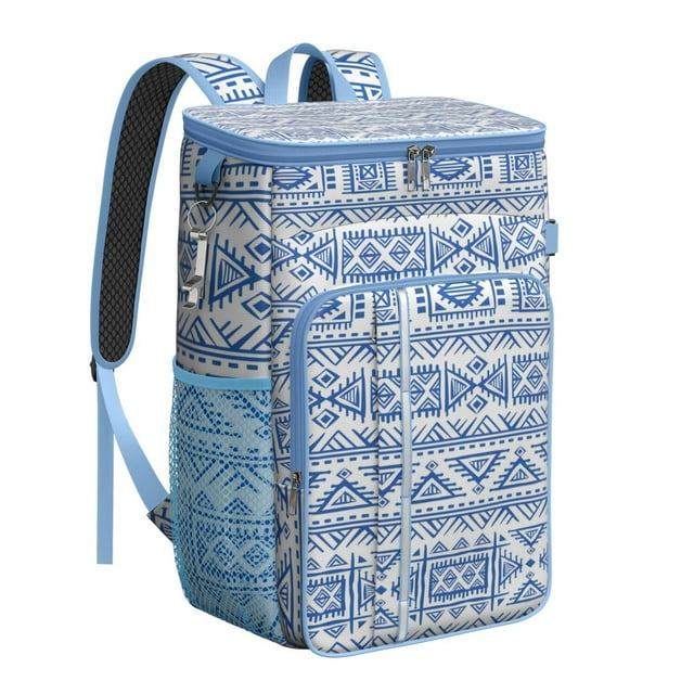 Sac à Dos Isotherme Style Rétro Hippie Floral - Sac Isolé Étanche 20L, Abstrait Coloré