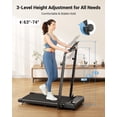 thumbnail image 3 of COFUNOK Walking Pad, 2 in 1 Foldable Treadmills for Home, 2.5HP Under Desk with Handle Bar, 16" Widened Running Belt, with Remote Control, 3 of 6