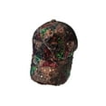 thumbnail image 2 of Gorra de béisbol de purpurina para mujer - Gorro de sol de malla ajustable con agujero en coleta para fiestas, viajes y uso diario, 2 of 6