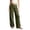 AG, variant on gibobby Girl's Cotton Linen Casual Palazzo Pants Drawstring Elastic Waist Flowy Wide Leg Long Lounge Trousers,Black