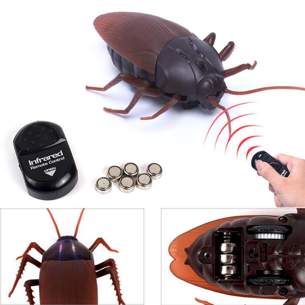 Solar Powered Insect Model Toy Roach Toys Halloween Cockroach Kid Education Toys 
