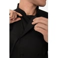 thumbnail image 5 of Chef Works Men's Morocco Chef Coat, Three-Quarter Sleeve Chef Jacket with Pockets, Small, Black, 5 of 6