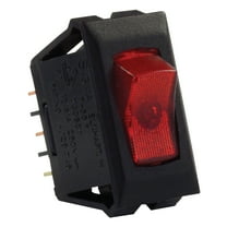JR Products 12525 Illuminated 12V On/Off Switch - Red/Black