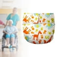 thumbnail image 3 of Adult Cloth Diaper Incontinence Washable Elastic for Patients Travel Yellow Animals, 3 of 8