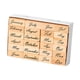thumbnail image 2 of 1 caja de sellos decorativos de madera, sellos de goma de madera livianos para decorar, Mes, 2 of 9
