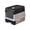 Black1, variant on Mjers Cat Litter Box with Scoop Large Foldable Litter Box with Lid Front Entry Top Exit Kitty Box