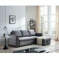 thumbnail image 2 of Morden Fort Sectional Sleeper Sofa with Storage, 3 Seat L-Shape Reversible Couch, 2 of 6