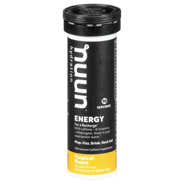 Nuun - Energy Effervescent Caffeine Supplement Tropical Punch - 10 Tablets
