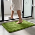 thumbnail image 7 of Shaggys Bath Mat Soft Microfiber Shower Rug Non Slip Absorbent Quickly Dry Washable Floor Carpet for Bathroom Bedroom 15.7x23.6in Green, 7 of 7