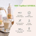 thumbnail image 2 of [Taiwan Import] TopMost Organic Soy Milk, Vegan, Silky & Rich, Pack of 6 (Black Bean Soy Milk, Unsweetened) 台湾进口有机豆浆, 2 of 3