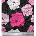 thumbnail image 1 of Soimoi polyester Crepe Fabric Carnation Floral Print Fabric by the Yard 42 Inch Wide, 1 of 1