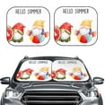 thumbnail image 2 of Fotbe Summer Gnome 2-Piece Car Windshield Sun Shade | Sun Blocker for Car Windshield | Foldable Automotive Interior Accessories for Sun Protection-Medium, 2 of 6